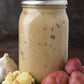 Creamy Roasted Cauliflower Soup Jar