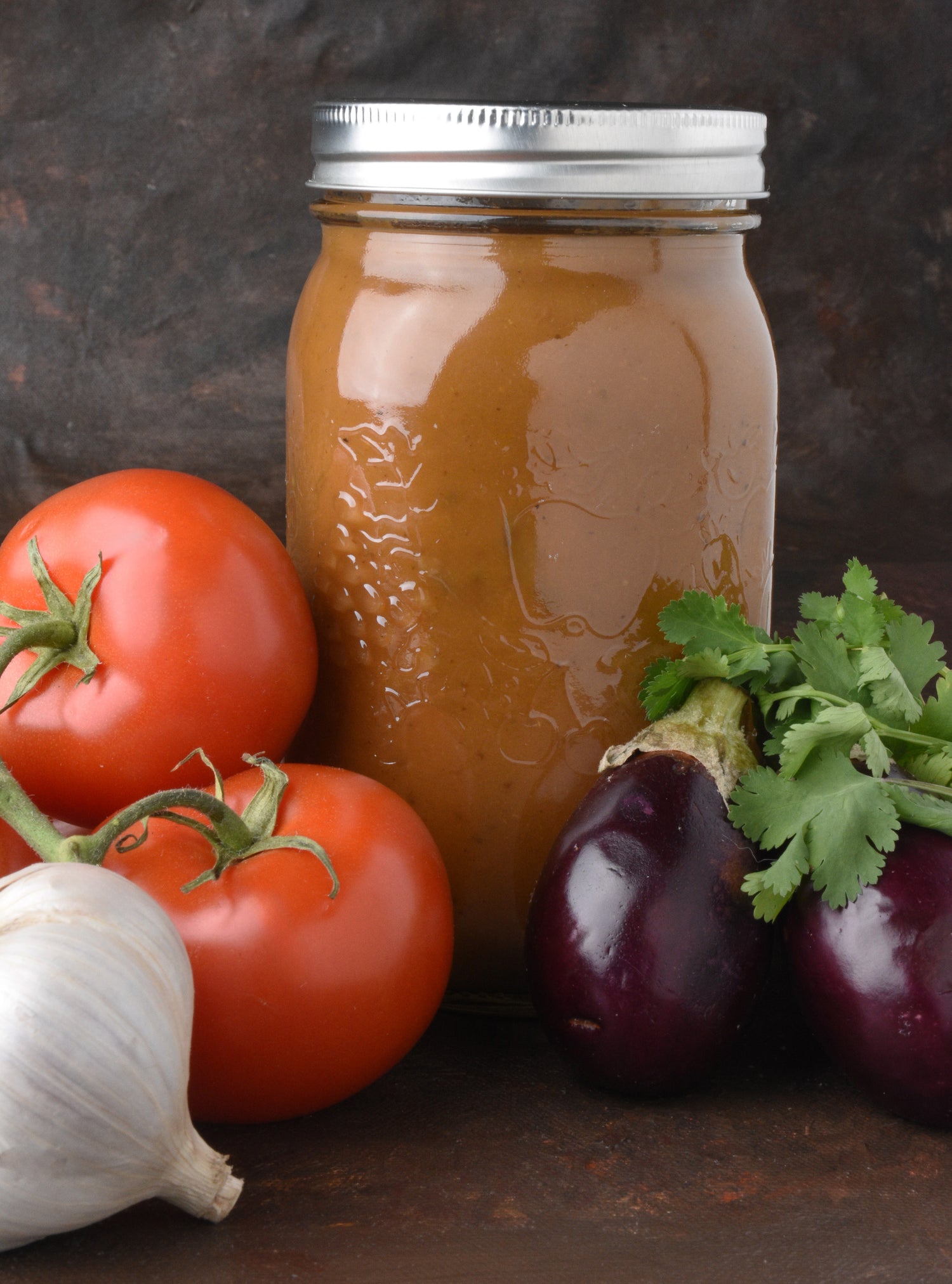 Roasted Eggplant & Tomato Soup Jar