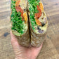 Hummus & Roasted Vegetable Wrap