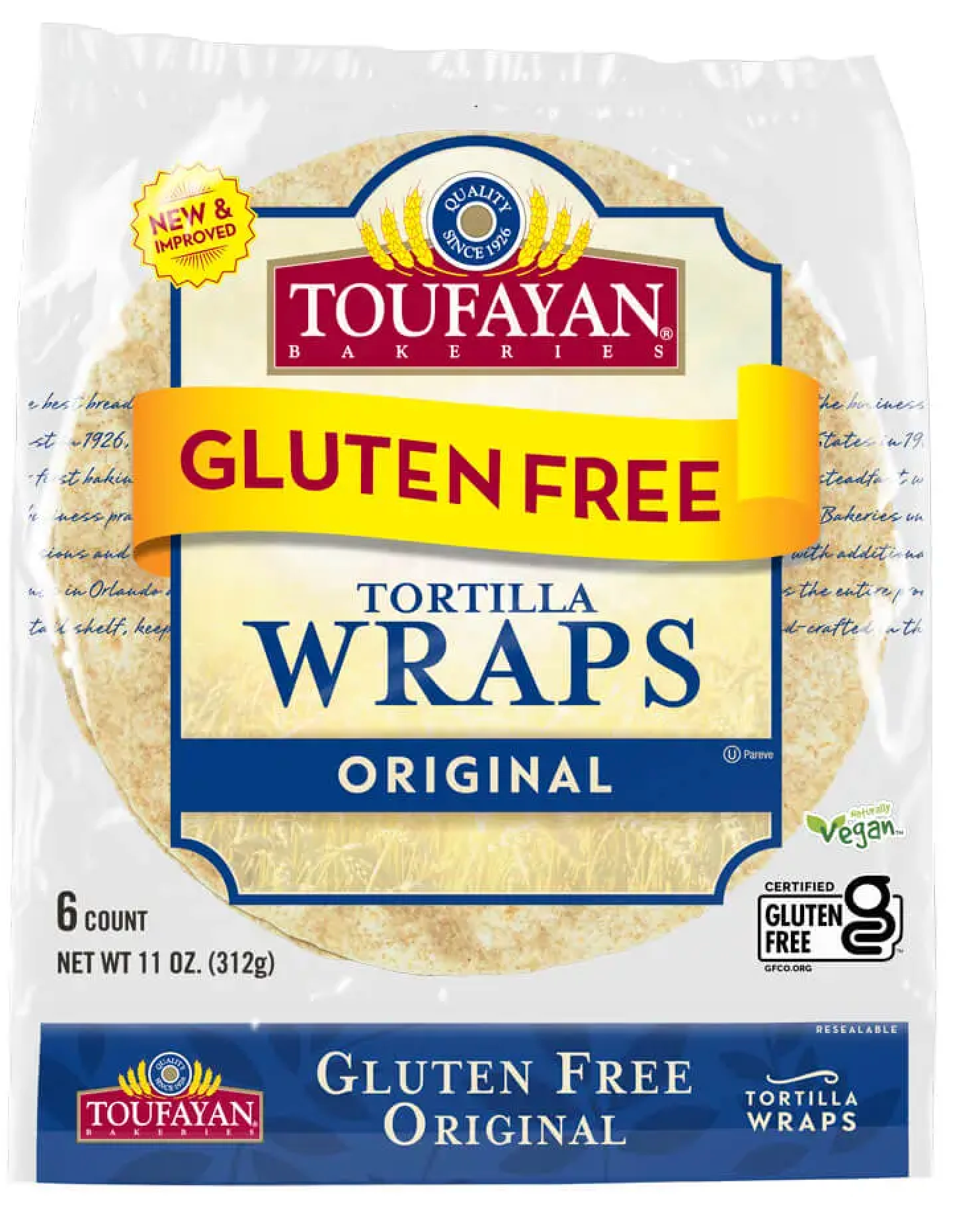 Toufayan Gluten Free Tortillas