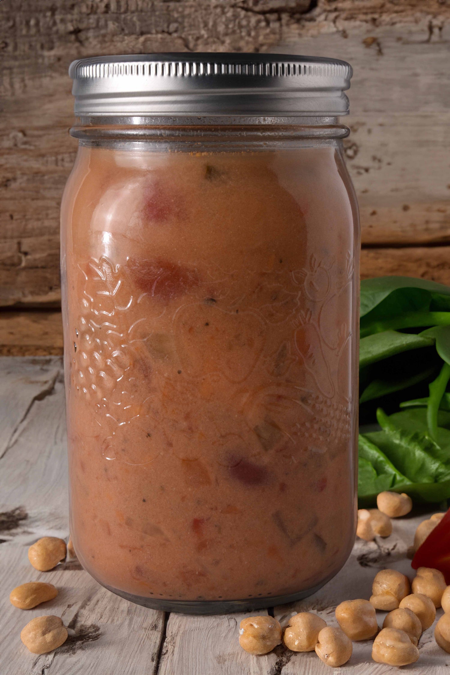 Spiced Rustic Creamy Vegetable Soup Jar